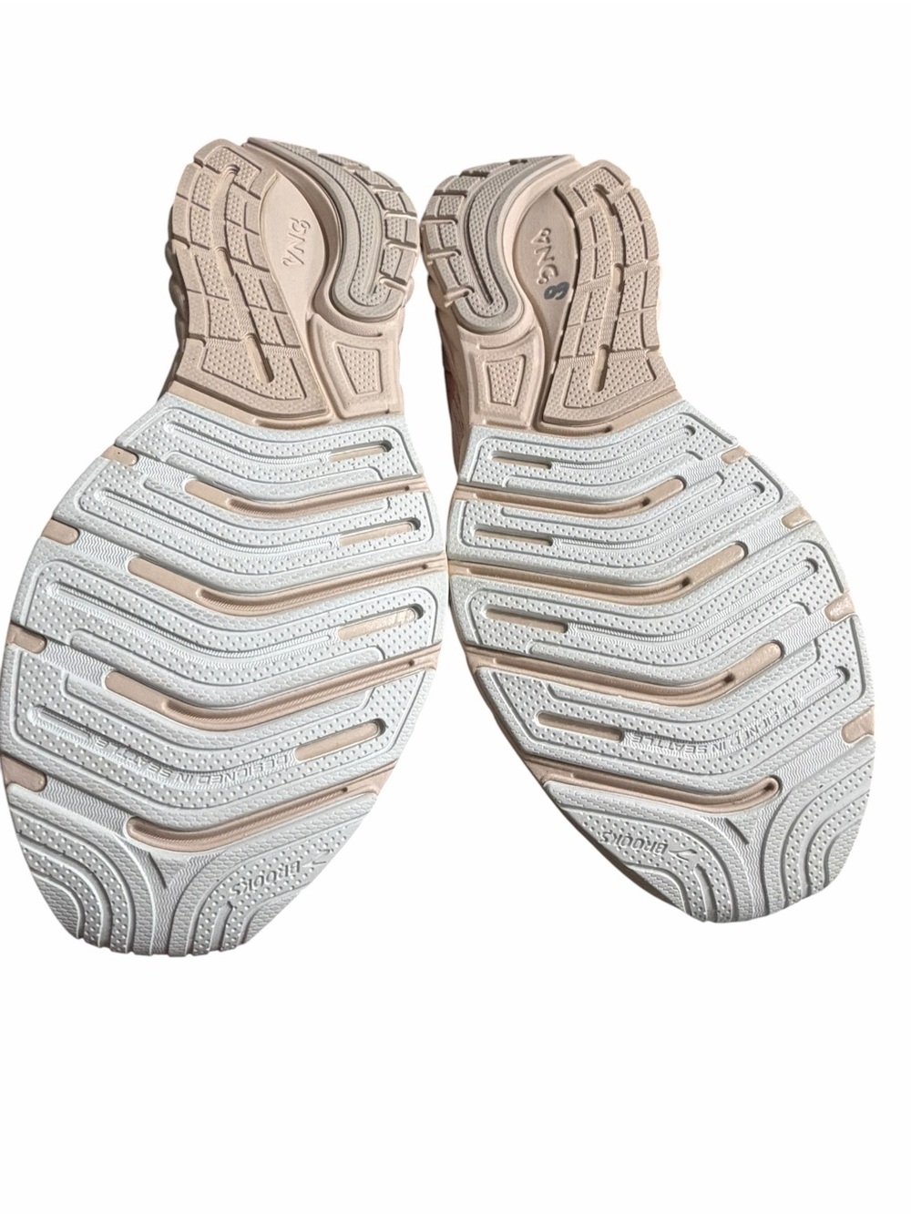 Brooks Women's Pale Blush Running Shoe with Coral Detail - Picture 7 of 8